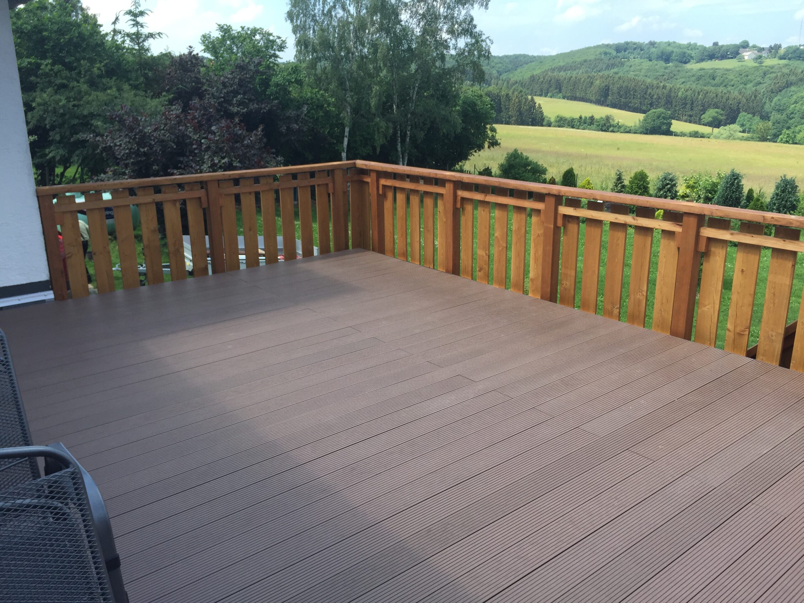 Terrassendielen aus WPC Belag.